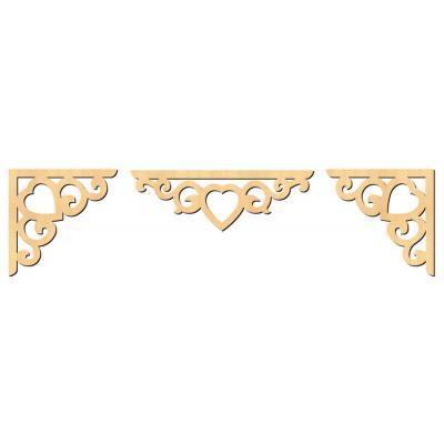Mt16 Köşe Motif Ahşap Obje